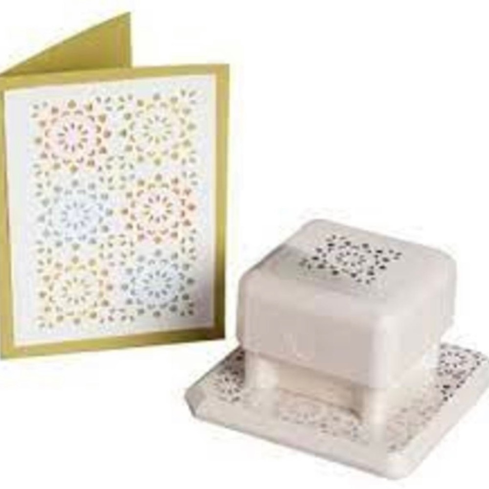 Martha Stewart crafts punch all over the page Floral pattern
